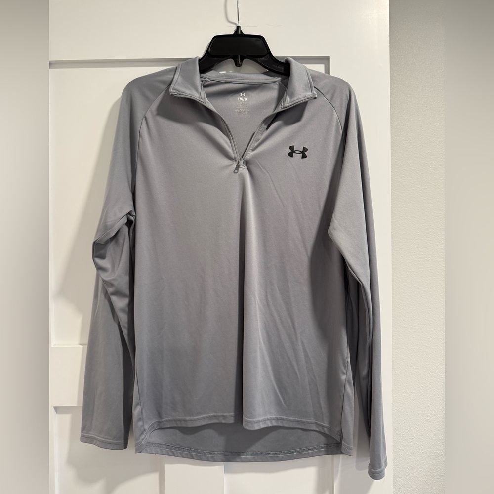 Under Armour Silver Long Sleeve Quarter Zip